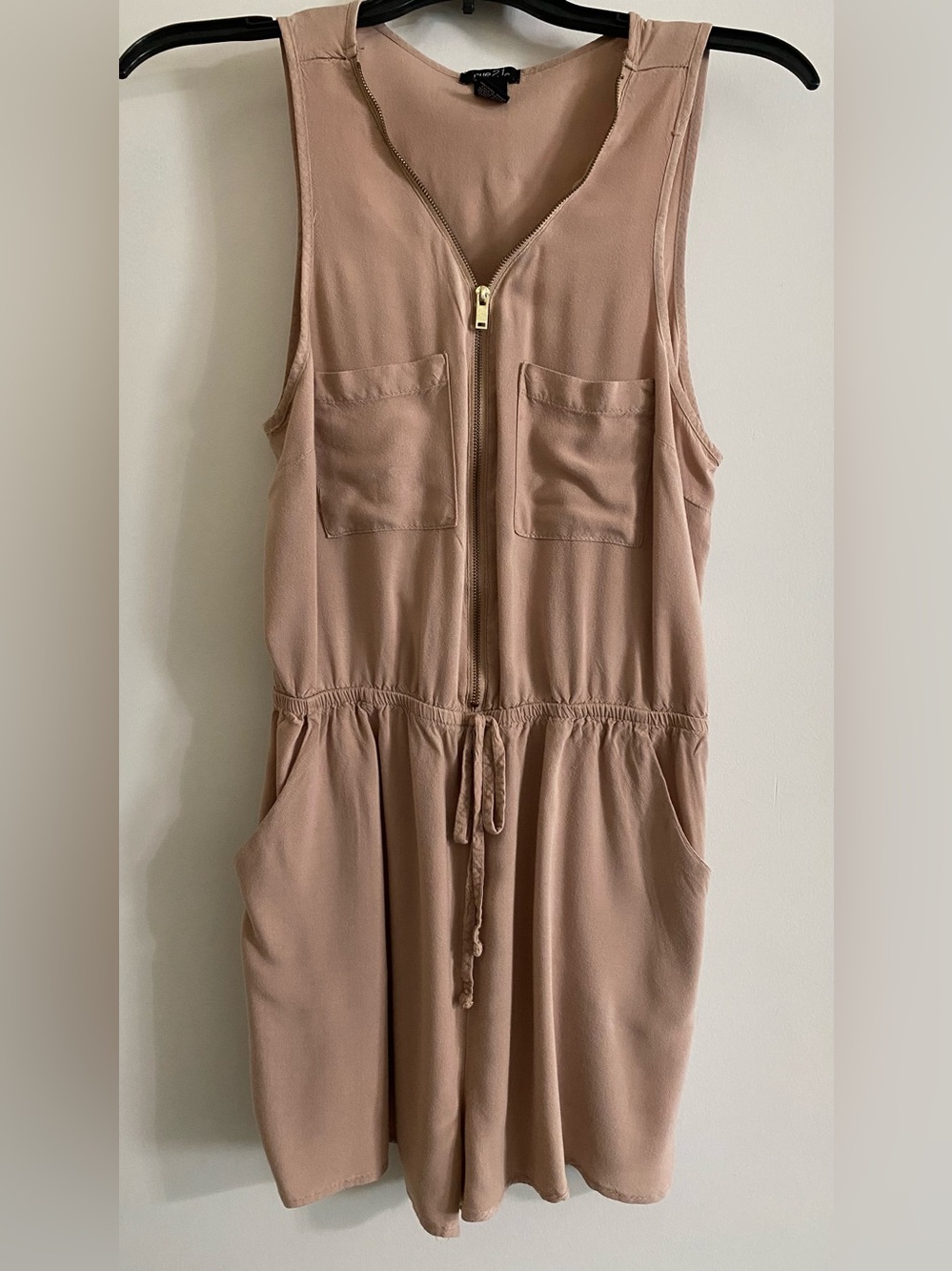 Rue21 Blush Pink Sleeveless Zip Romper